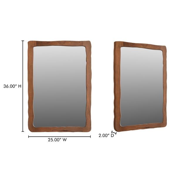 Safavieh Ellis Small Mirror Brown | Moe's Home Collection - BB-1008-03