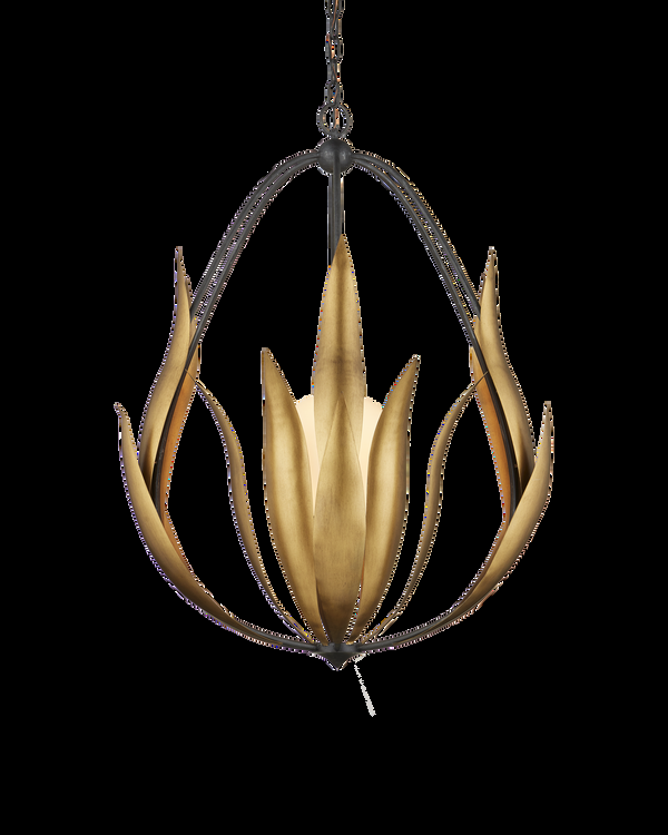 Safavieh Endymion Chandelier - Gold | Currey & Co - 9000-1250