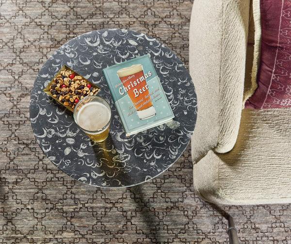 Safavieh Estelle Marble & Metal Drink Table - Black | Hooker Furniture - M17-50310-15