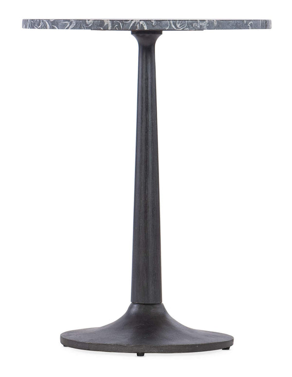 safavieh Estelle Marble & Metal Drink Table - Black | Hooker Furniture - M17-50310-15