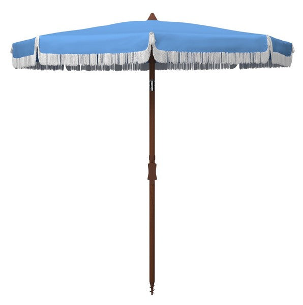 Safavieh Estonia 6.5 Ft Fringe Beach Umbrella | Safavieh - PAT8500