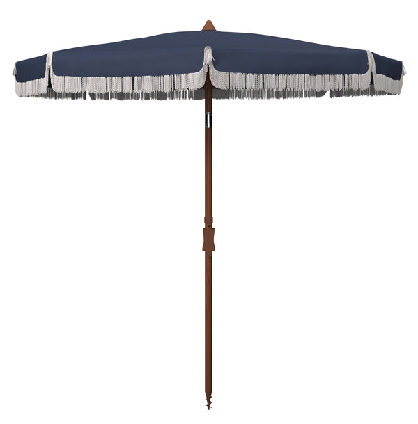 safavieh Estonia 6.5 Ft Fringe Beach Umbrella | Safavieh - PAT8500