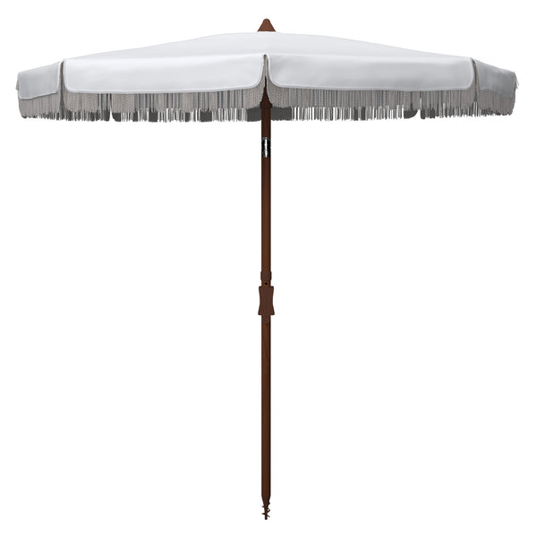 safavieh Estonia 6.5 Ft Fringe Beach Umbrella | Safavieh - PAT8500
