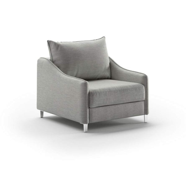 Safavieh Ethos Cot Chair Sleeper - Oliver 173 - 234/9 Chrome | Luonto Furniture - ETHO-ANT-OLIV/173-234/9-CR