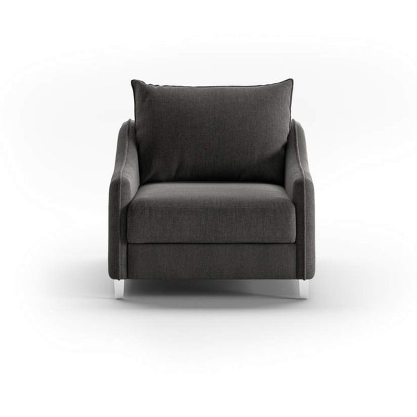 safavieh Ethos Cot Chair Sleeper - Oliver 515 - 234/9 Chrome | Luonto Furniture - ETHO-ANT-OLIV/515-234/9-CR