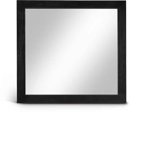 safavieh Fairfax Black Solid Wood And Oak Veneer Frame Mirror | Meridian Furniture - 311Black-M