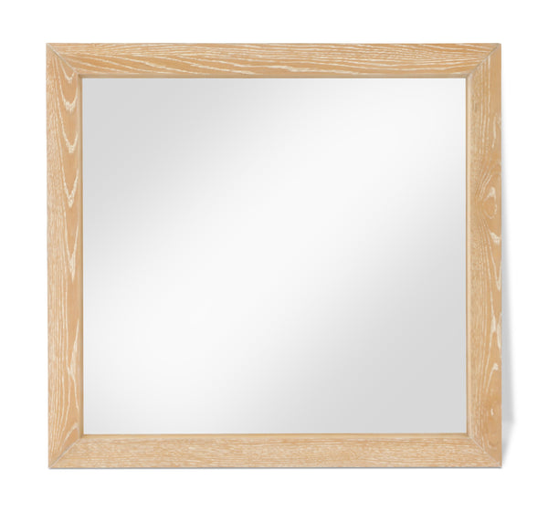 safavieh Fairfax Natural Solid Wood And Oak Veneer Frame Mirror | Meridian Furniture - 311Natural-M