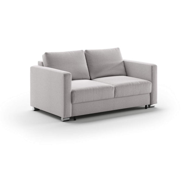 Safavieh Fantasy Full XL Loveseat Sleeper - Rene 01 - 217/6 Chrome | Luonto Furniture - FANT-BLV-RENE/01-217/6-CR