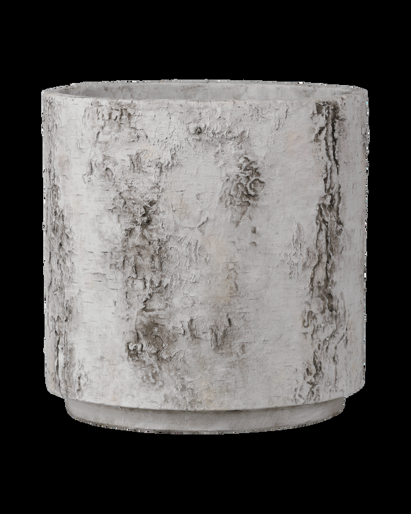 safavieh Faux Birch Medium Planter - Grey | Currey & Co - 2200-0054