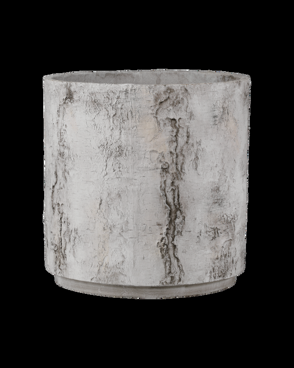 safavieh Faux Birch Small Planter - Grey | Currey & Co - 2200-0055
