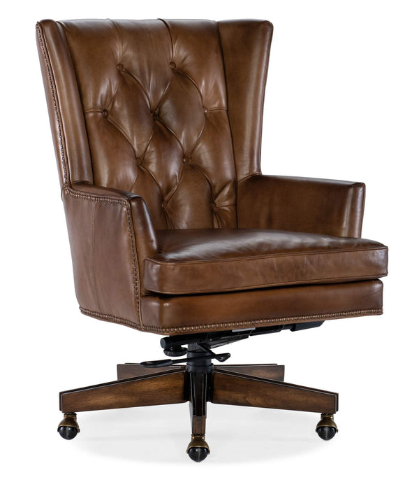 safavieh Finley Executive Chair - Brown | Hooker Furniture - EC109-083