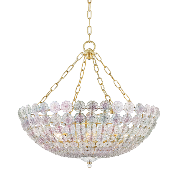 safavieh Floral Park Chandelier | Hudson Valley Lighting - 8224-AGB