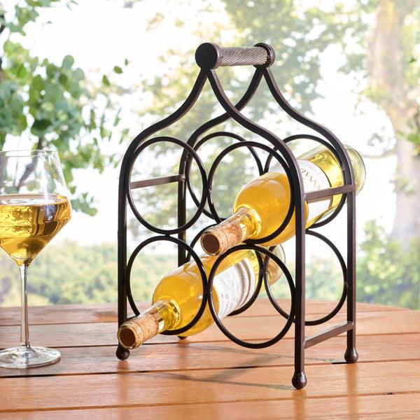 Safavieh Floyd 4 Wine Bottle Holder | Safavieh - PAT5041