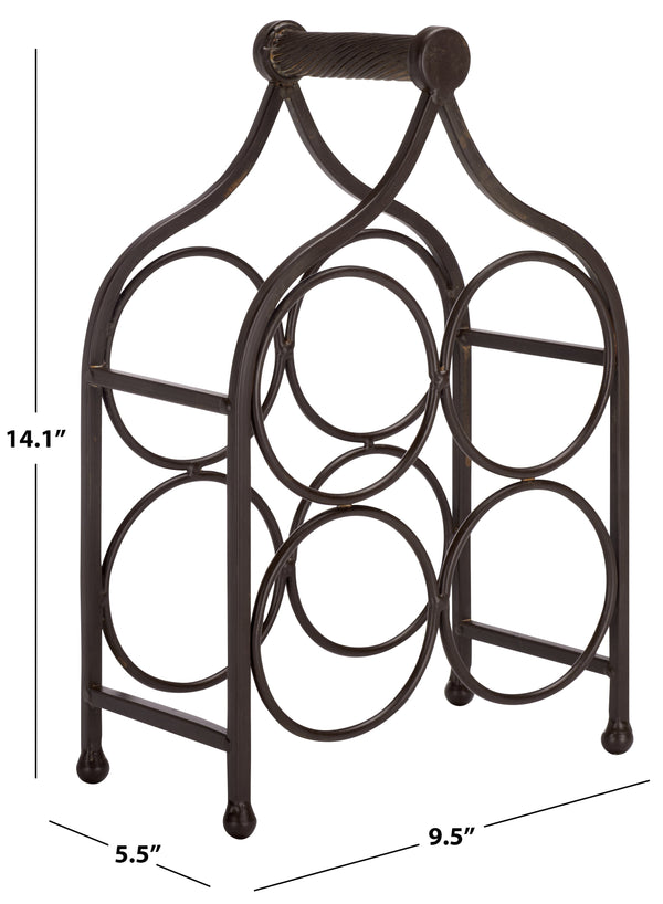 Safavieh Floyd 4 Wine Bottle Holder | Safavieh - PAT5041