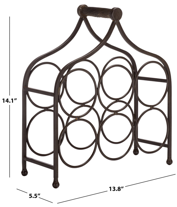 Safavieh Floyd 6 Wine Bottle Holder | Safavieh - PAT5042
