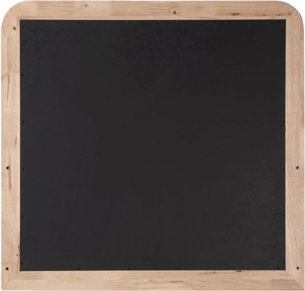 Safavieh Fluted Natural Solid Wood And Oak Veneer Mirror | Meridian Furniture - 314Natural-M