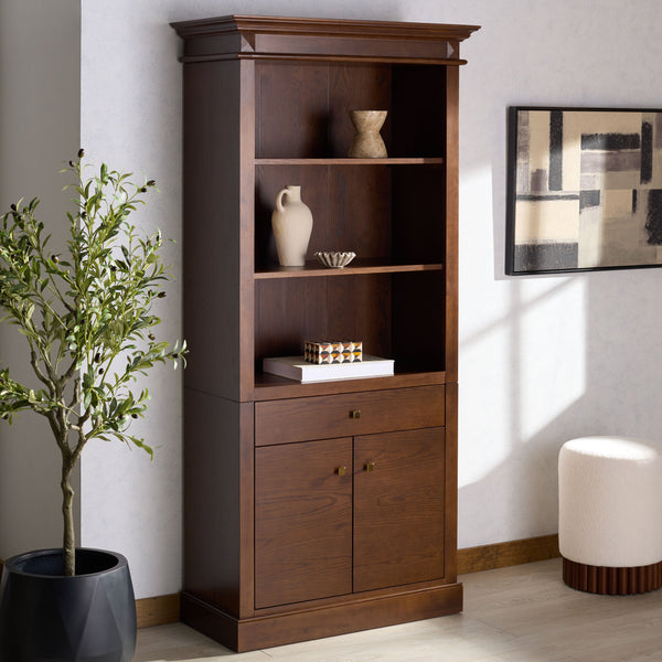 Safavieh Francesco 4 Shelf Wood Bookcase | Safavieh Couture - SFV4238