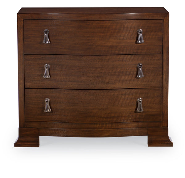 Safavieh Frasier Serpentine Nightstand - Brunette | Century Furniture - B1H-223
