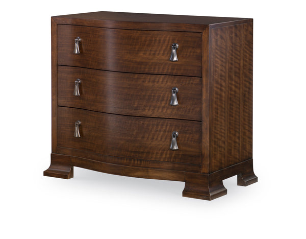 safavieh Frasier Serpentine Nightstand - Brunette | Century Furniture - B1H-223
