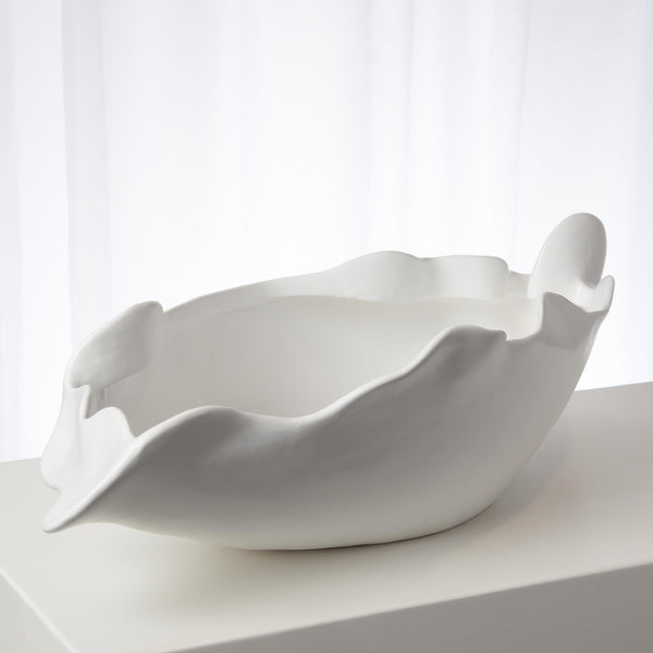 Safavieh Free Form Bowl-Matte White-Lg | Global Views - 7.10298
