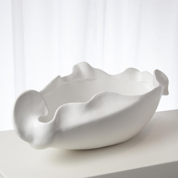 Safavieh Free Form Bowl-Matte White-Lg | Global Views - 7.10298