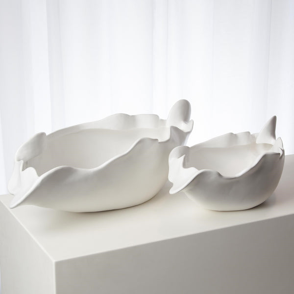 Safavieh Free Form Bowl-Matte White-Lg | Global Views - 7.10298