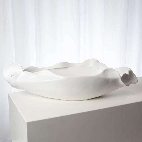 safavieh Free Form Bowl-Matte White-Lg | Global Views - 7.10298