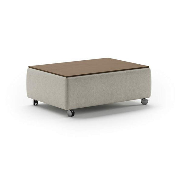 Safavieh Functional Coffee Table - Fun 496 - Walnut Table Top - Casters | Luonto Furniture - FUNC-QO-FUN/496-TOP/WA-WHL