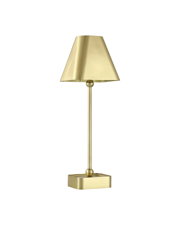 Safavieh Gadabout Brass Cordless Table Lamp | Currey & Co - 6700-0004