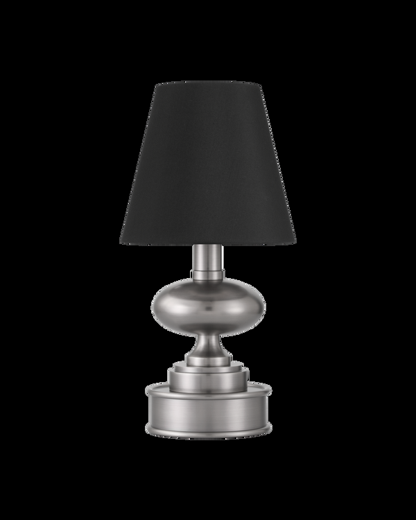 Safavieh Galavant Nickel Cordless Table Lamp - Silver | Currey & Co - 6700-0002