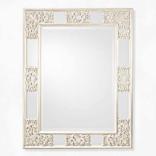 safavieh GENOA White Mirror | Decorative Crafts - VNN9-WH52