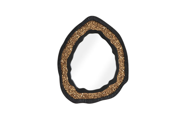 safavieh Geode Mirror Black And Gold Matte | Phillips Collection - PH104149