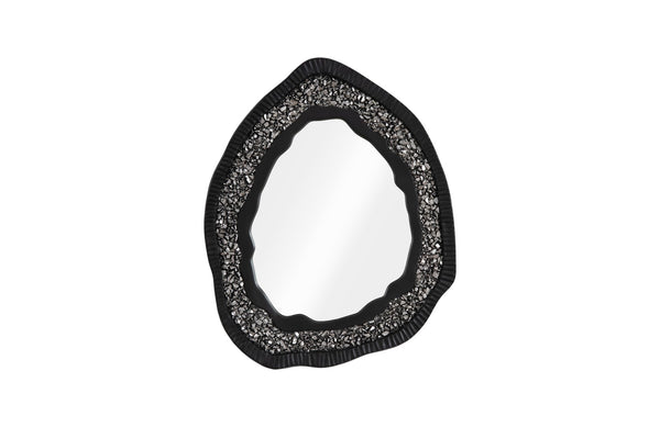 safavieh Geode Mirror Black And Silver Matte | Phillips Collection - PH104347