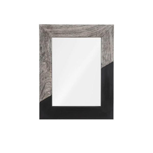 safavieh Geometry Wood Mirror Gray Stone Black | Phillips Collection - TH105237