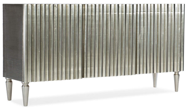 Safavieh German Silver Entertainment Console - Silver | Hooker Furniture - 5637-55468-SLV