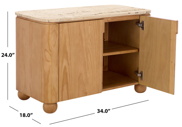 Safavieh Giuletta Travertine Top Chest | Safavieh Couture - SFV5544