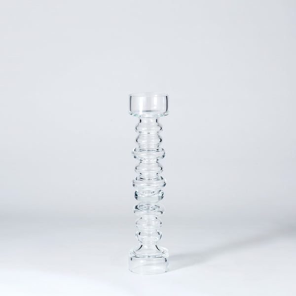safavieh Glass Ribbed Candleholder/Vase-Lg | Global Views - 1522