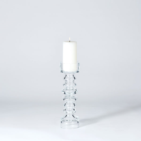 Safavieh Glass Ribbed Candleholder/Vase-Med | Global Views - 1521