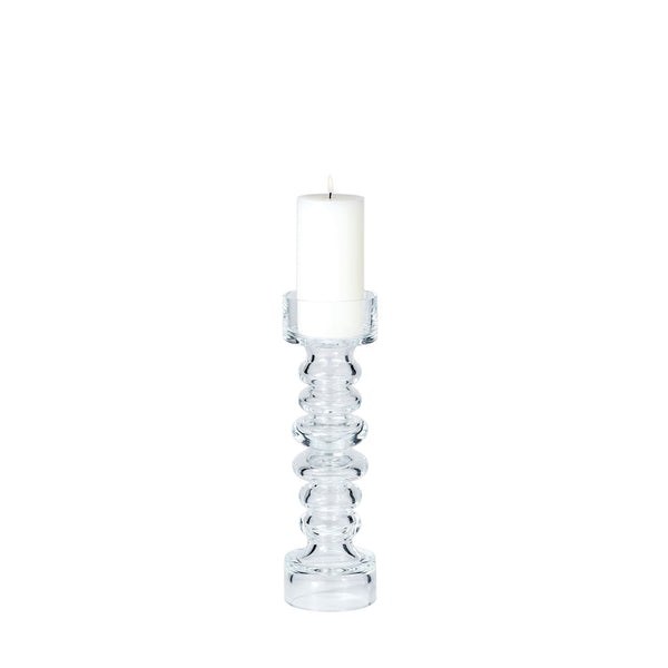 Safavieh Glass Ribbed Candleholder/Vase-Med | Global Views - 1521