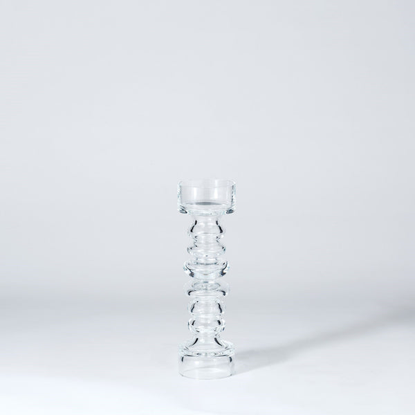 safavieh Glass Ribbed Candleholder/Vase-Med | Global Views - 1521
