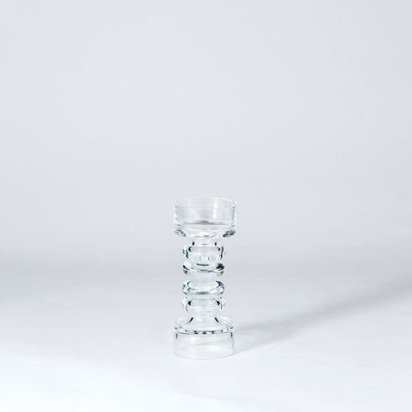 safavieh Glass Ribbed Candleholder/Vase-Sm | Global Views - 1520