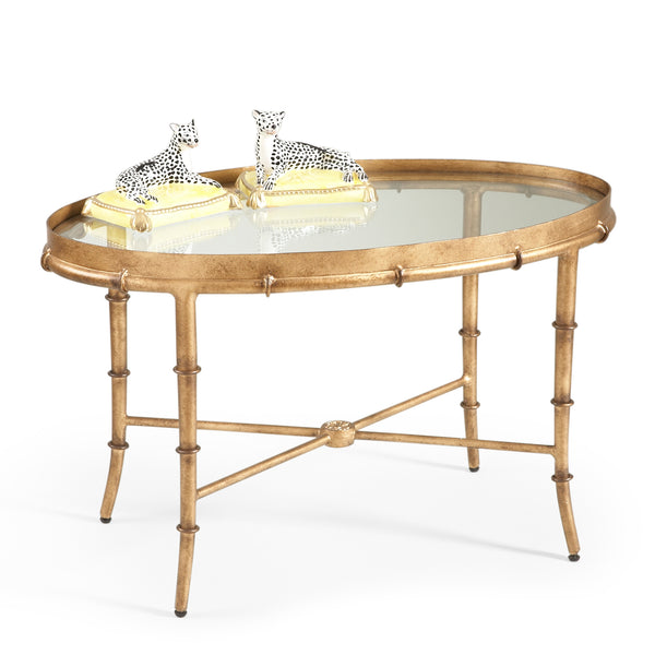 safavieh Gold Bamboo Cocktail Table | Chelsea House - 380040