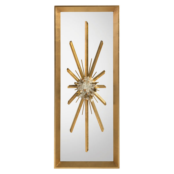 safavieh Golden Crystal Burst Mirror I | John Richard - JRM-1016