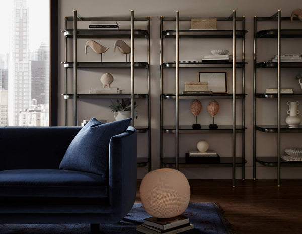 Safavieh Grayson Etagere - Black | Hooker Furniture - M38-50350-00