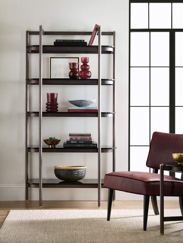 Safavieh Grayson Etagere - Black | Hooker Furniture - M38-50350-00