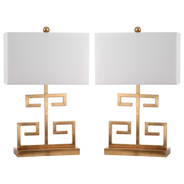 Safavieh Greek Key 25 Inch H Table Lamp (Set Of 2) | Safavieh - LIT4160