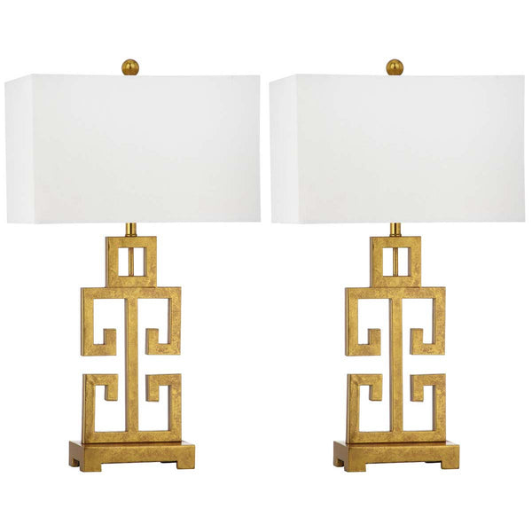 safavieh Greek Key 29 Inch H Table Lamp (Set of 2) | Safavieh - LIT4305