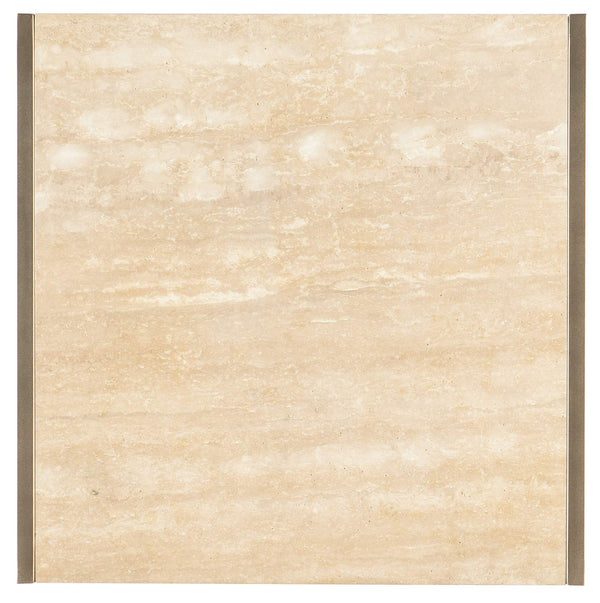 Safavieh Hammon Travertine/Metal Square Side Table | Hooker Furniture - M11-80113-00