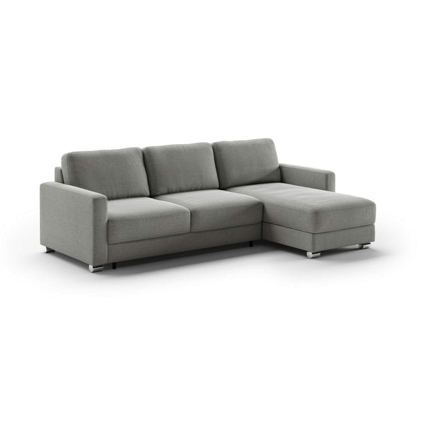 Safavieh Hampton Queen Sectional (Loveseat Sleeper + Reversible Chaise) Rodeo 104 - 217/6 Chrome | Luonto Furniture - HAMP-CHY+FOU-RODE/104-217/6-CR