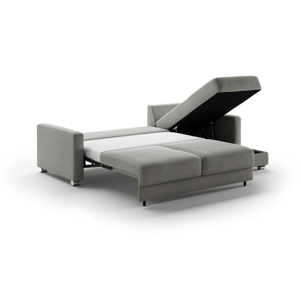 Safavieh Hampton Queen Sectional (Loveseat Sleeper + Reversible Chaise) Rodeo 104 - 217/6 Chrome | Luonto Furniture - HAMP-CHY+FOU-RODE/104-217/6-CR